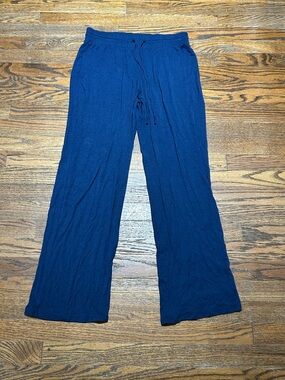 Navy Wide-Leg Drawstring Lounge Pants New without tag